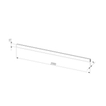 Esthetic Magnetic Шинопровод накладной (черный) (2 м) 85137/00
