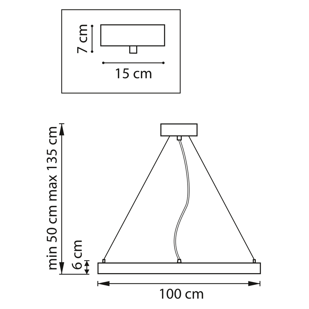 748043 Люстра SATURNO LED 60W 4000LM 70G ЗОЛОТО 3000-6000K