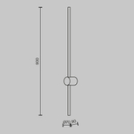 Настенный светильник (бра) Maytoni MOD237WL-L11B3K