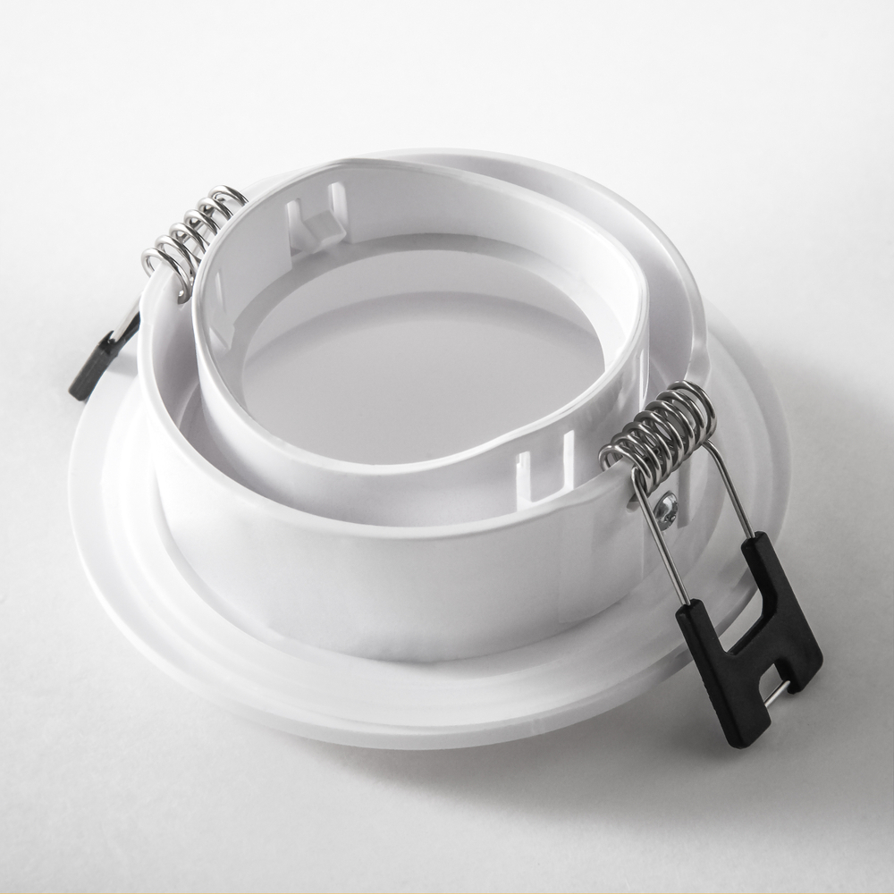 012916 Рамка (светильник) PVC д/LED-модулей 941хх и LED-ламп D50мм PIANO ROUND БЕЛЫЙ IP65