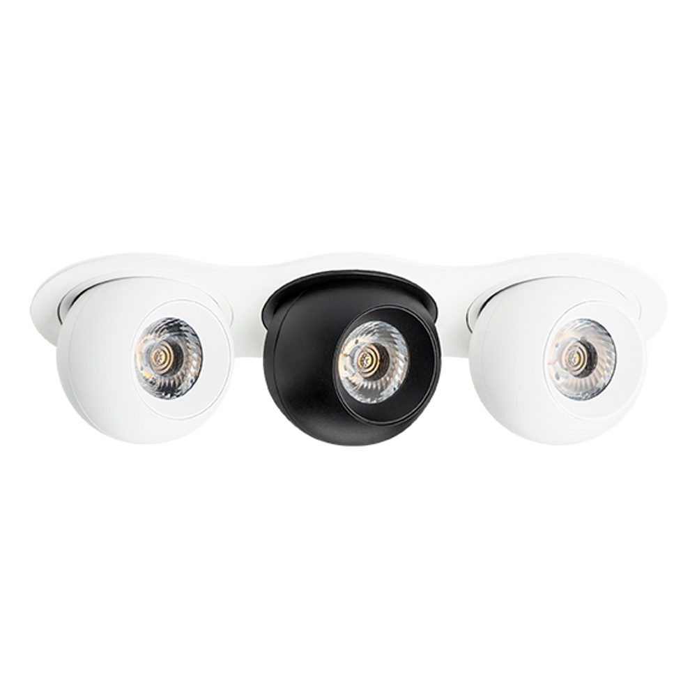 i636627262 Светильник INTERO LED 9W*3 850LM*3 24G БЕЛЫЙ/ЧЕРНЫЙ 3000K (217636+217062+217072+217062)