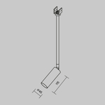 Уличный трековый светильник Outdoor O-TR01-2-P-8WB3K