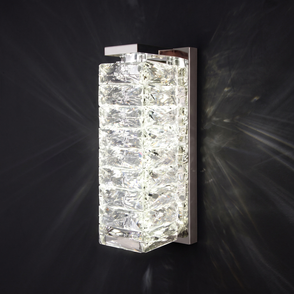 Настенный светильник с хрусталем 40259 LED хром