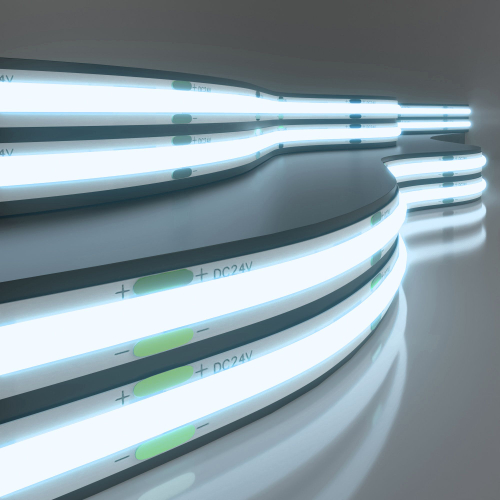Купить Лента светодиодная 480Led 14W IP20 6500K холодный белый, 5м COB 24V 480Led 14W IP20