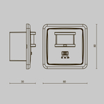 Датчики движения и освещенности Lighting control SI-02