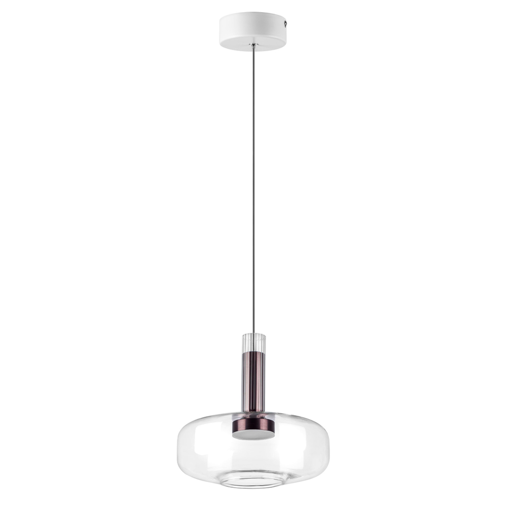 792110 Люстра DISCO 6W LED 300LM 120G БЕЛЫЙ/ПРОЗРАЧНЫЙ 3000K