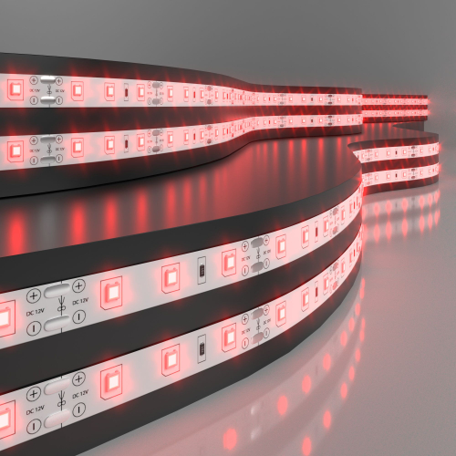 Купить Светодиодная лента 12 В 4,8 Вт/м 60 Led/м 2835 IP20, красный, 5 м Лента светодиодная 12V 4,8W 60Led 2835 IP20 красный, 5м