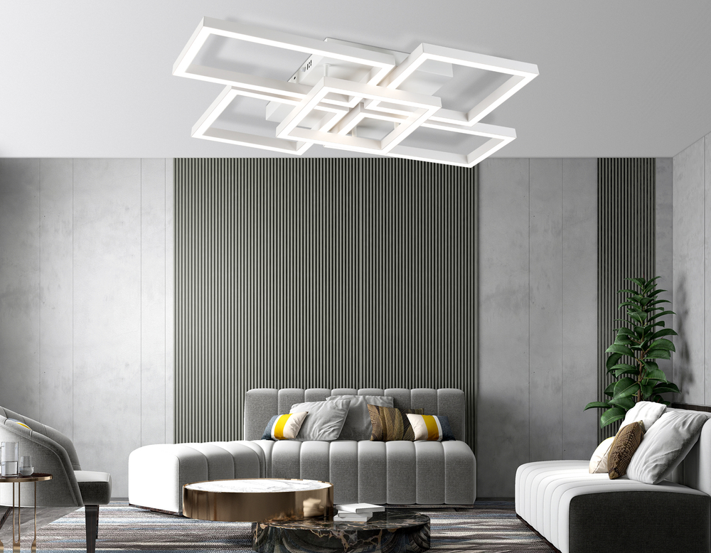 FA1011/4+1 WH белый 90W 3000K-6400K 710*490*95 (ПДУ ИК)