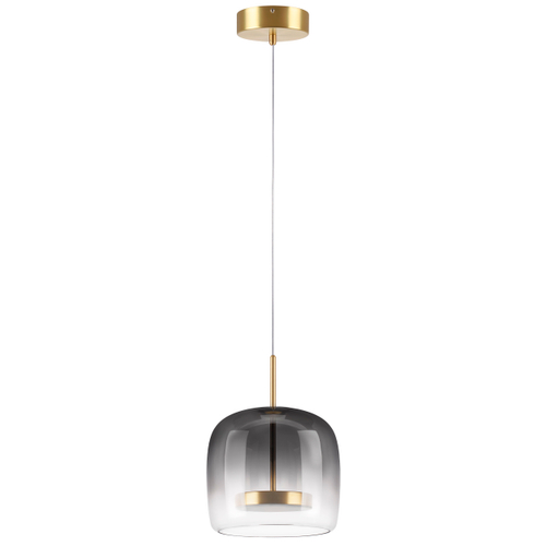 Купить 804018 Люстра CUPOLA LED 1х18W 900LM ЗОЛОТО/ДЫМЧАТЫЙ 3000K
