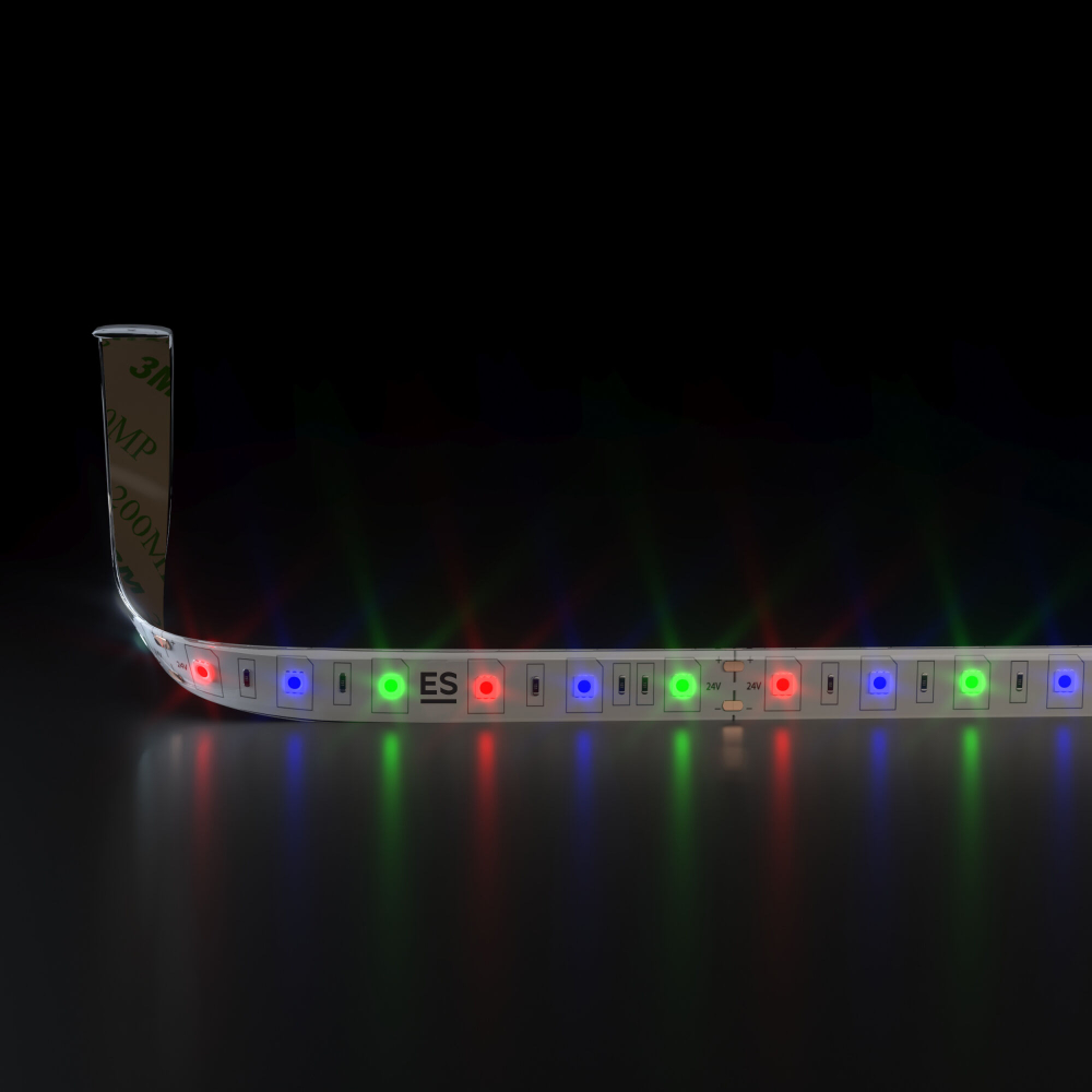Светодиодная лента 24 В 14,4 Вт/м 60 Led/м 5050 IP65, RGB, 5 м Лента светодиодная 24V 14,4W 60Led 5050 IP65 RGB, 5м