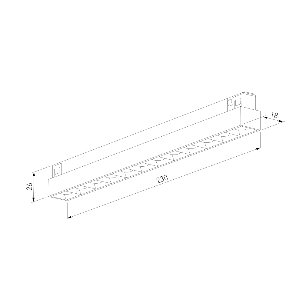 Brass Line Трековый светильник 10W 3000K латунь 85528/01