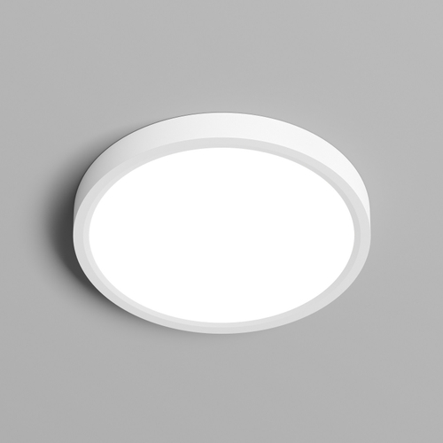 Купить DK6520-WH Накладной светильник THIN, IP40, 18W, 3000K/4000K/6500K, переключатель цветовой температуры на корпусе, белый, полимер