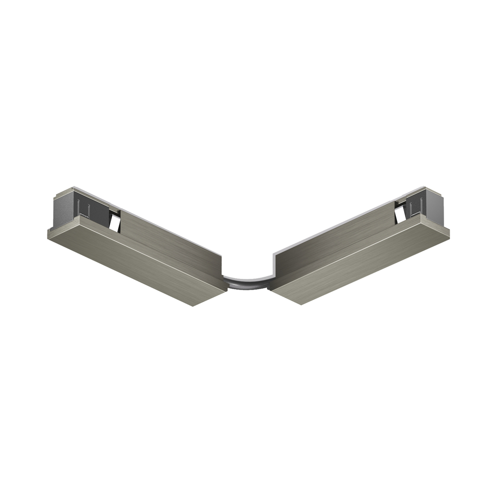 TR5724-DN Электрический коннектор для трека SHINE BASE 90° стена-потолок с поворотом трека под произвольным углом, темный никель, алюминий