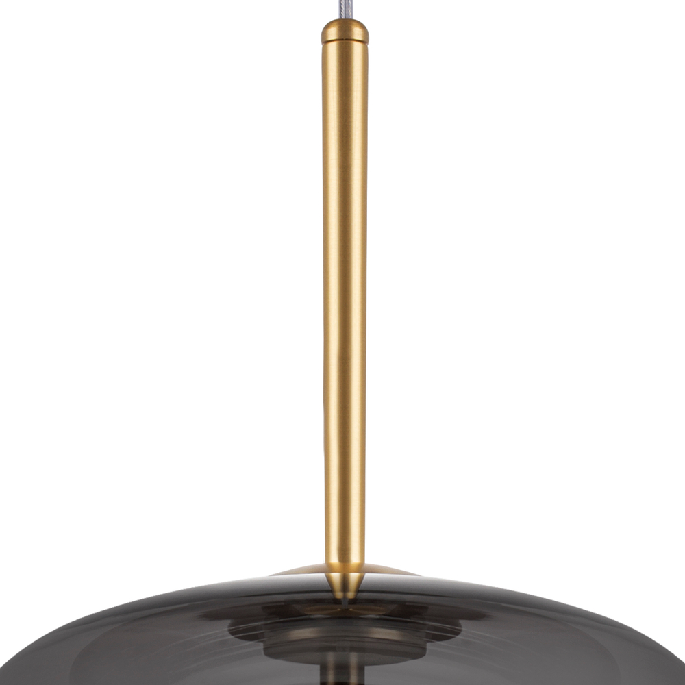 804008 Люстра CUPOLA LED 9W 450LM ЗОЛОТО/ДЫМЧАТЫЙ 3000K