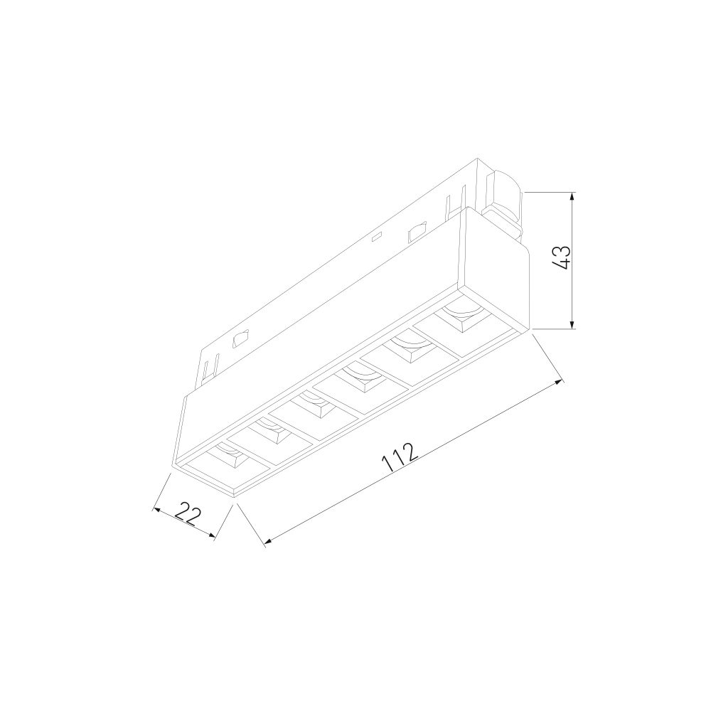 Slim Magnetic SL01 Трековый светильник 6W 4200K черный 85004/01 85004/01