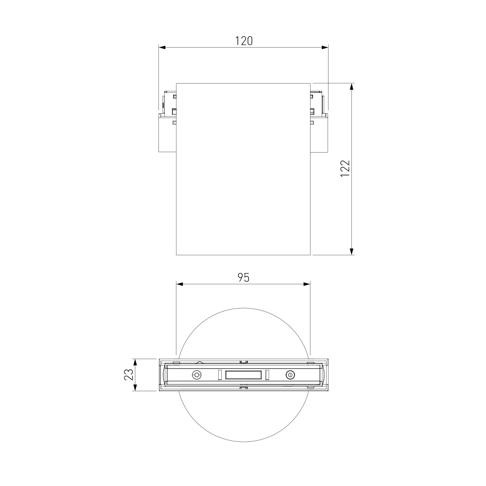 Slim Magnetic Трековый светильник 12W 4200K Solo чёрный 85054/01 85054/01