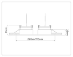 TN51919/2 WH белый GX53 max 12W 220*115*23