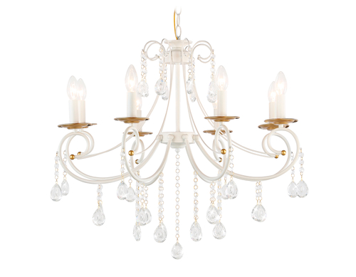Купить TR4917/8 WH/GD белый/золото E14/8 max 40W D740*930
