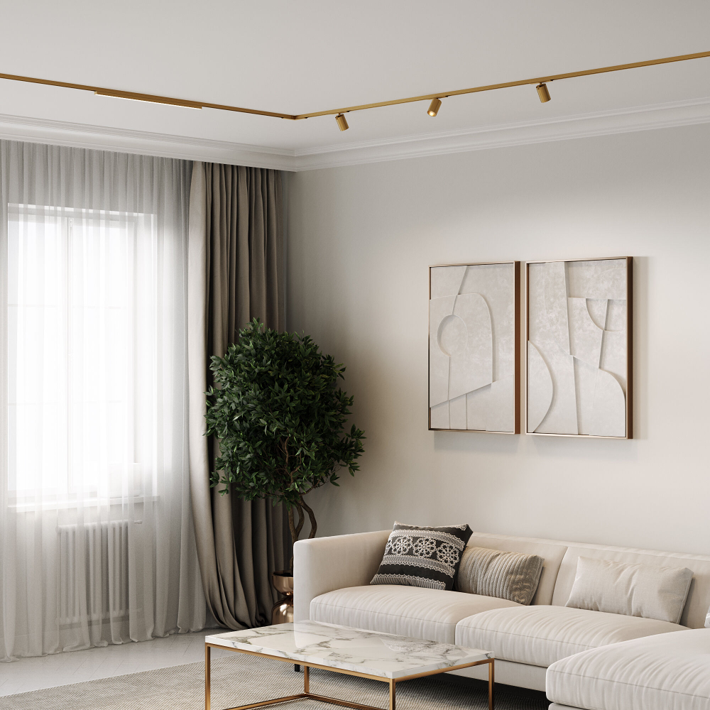 Brass Line Трековый светильник 10W 3000K латунь 85528/01