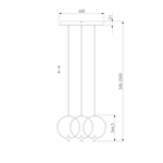 Подвесной светильник 50257/3 LED черный