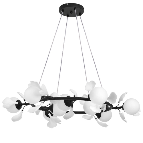 Купить 799097 Люстра CERAMO BW 9х6W(led) G9 ЧЕРНЫЙ/БЕЛЫЙ