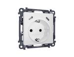 MA130510 Комплект механизма электрической розетки 2USB С+C 20W с/з на винтовых зажимах 16A-250V ALFA Белый матовый QUANT (AP1305, VM165)