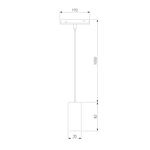 Умный трековый светильник 7W 2700-6500K Dim Amend Slim Magnetic 85072/01