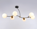 TR2555/6 BK/SB черный/бронза E27/6 max 60W 1160*600*450