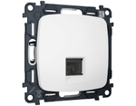 MO132010 Комплект механизма компьютерной розетки OMEGA Белый матовый RJ-45(8P8C) CAT6 с шторкой QUANT (OP1320, VM188)