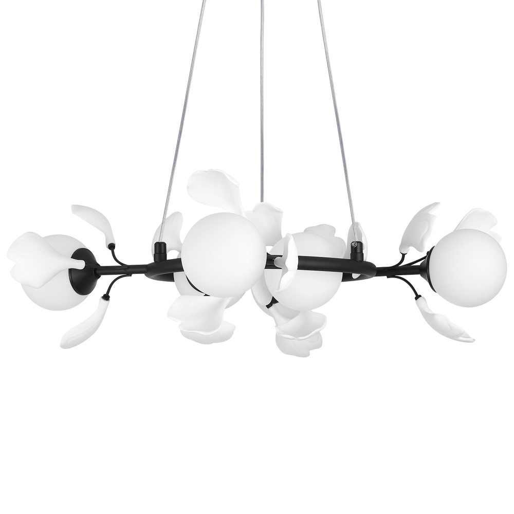 799067 Люстра CERAMO BW 6х6W(led) G9 ЧЕРНЫЙ/БЕЛЫЙ