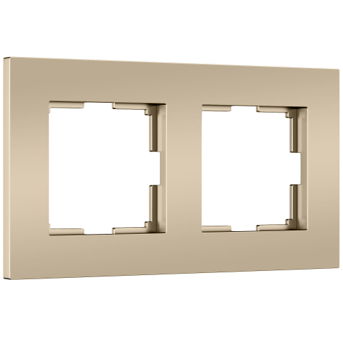 Купить W0022911/ Рамка на 2 поста Slab (шампань софт) W0022911
