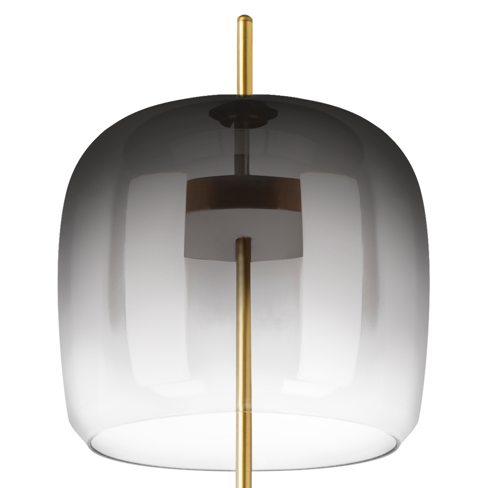 804718 Торшер CUPOLA LED 1х18W 900LM ЗОЛОТО/ДЫМЧАТЫЙ 3000K