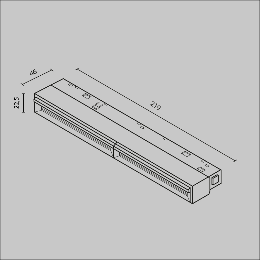 Трековый светильник Technical TR106-4-12W-DS-B