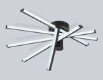FL6222 BK черный 70W 3000K-6400K 605*605*170 (ПДУ ИК)
