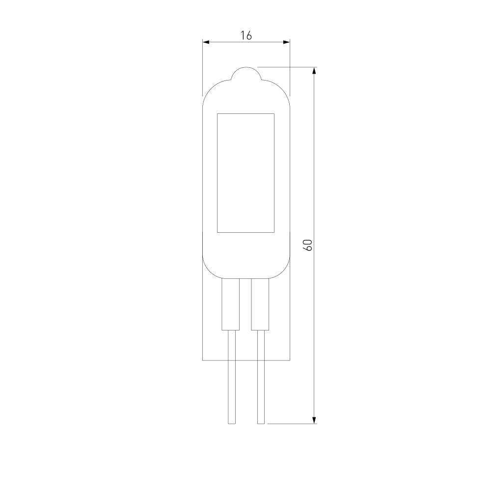 Светодиодная лампа G4 LED 5W 220V 4200K стекло BLG420