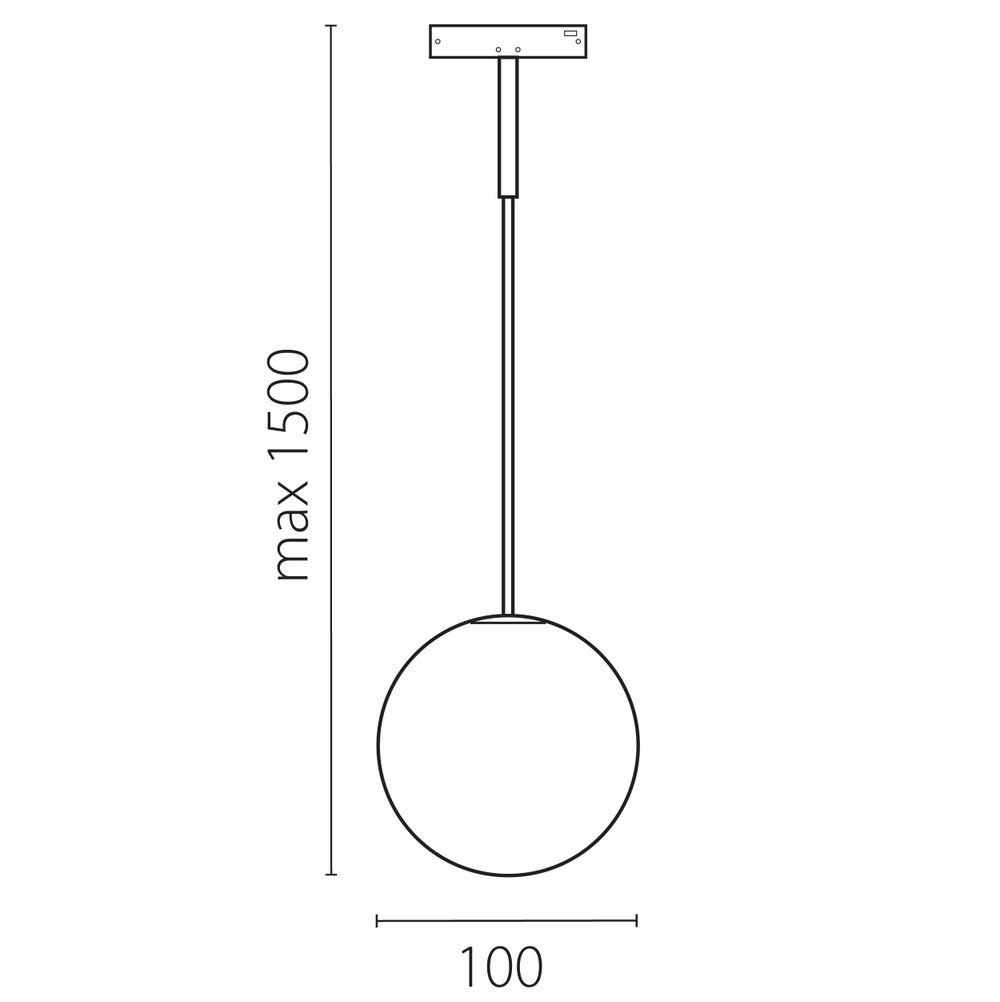 206837 Светильник подвесной 24V LINEA LED 6W 200LM 180G ЧЕРНЫЙ/БЕЛЫЙ МАТОВЫЙ 3000K