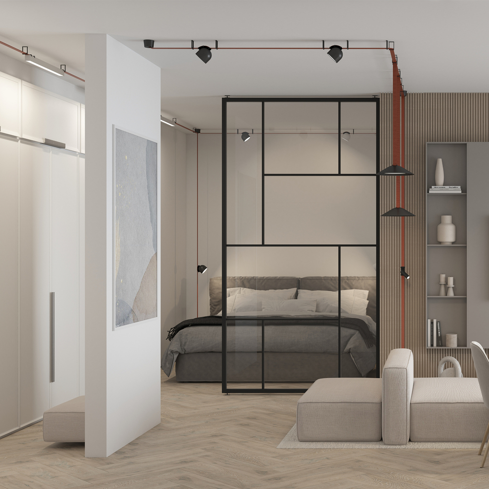 DK5577-WH Cветильник для трека-ремня Belty, серия Linear, со светодиодом, L642*W40*H45мм, 48V DC, 24W, RA90, 120°, 3000K, IP20, белый, алюминий