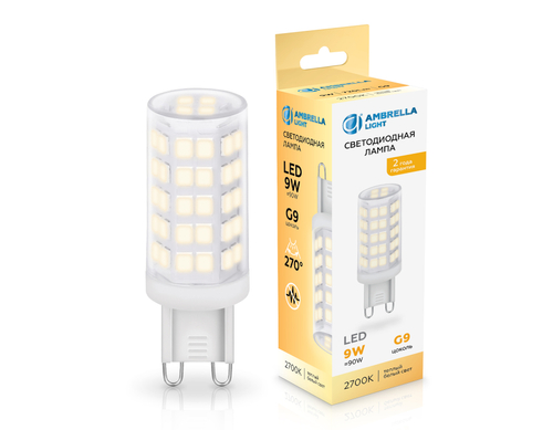 Купить 100903 LED G9 9W 2700K 220-240V