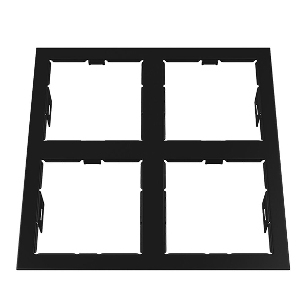 214547 Рамка DOMINO QUADRO 2х2 MR16 ЧЕРНЫЙ