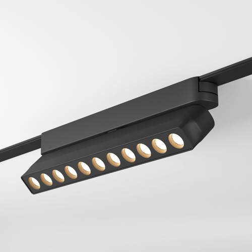 Купить DK5308-BK Светильник для трека Air, серия Grill 3000 со светодиодом, L230*W26*H60мм, 48V DC, 12W, RA?90, 36°, 3000K, IP20, черный, алюминий