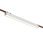 DK5676-WH Cветильник для трека-ремня Belty Smart, серия Linear, со светодиодом, L642*W40*H45мм, 48V DC, 24W, RA90, 120°, 2700-6000K, IP20, белый, алюминий