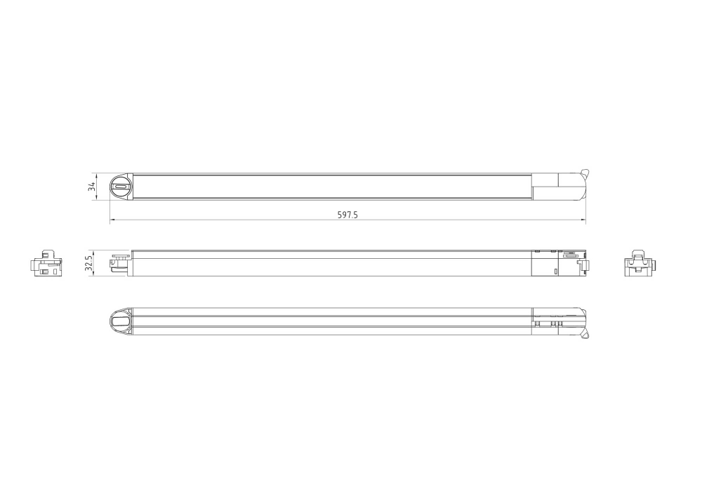 Трековый светильник Technical TR000-1-15W3K-B