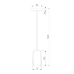 Подвесной светильник 50246/1 LED/ черный