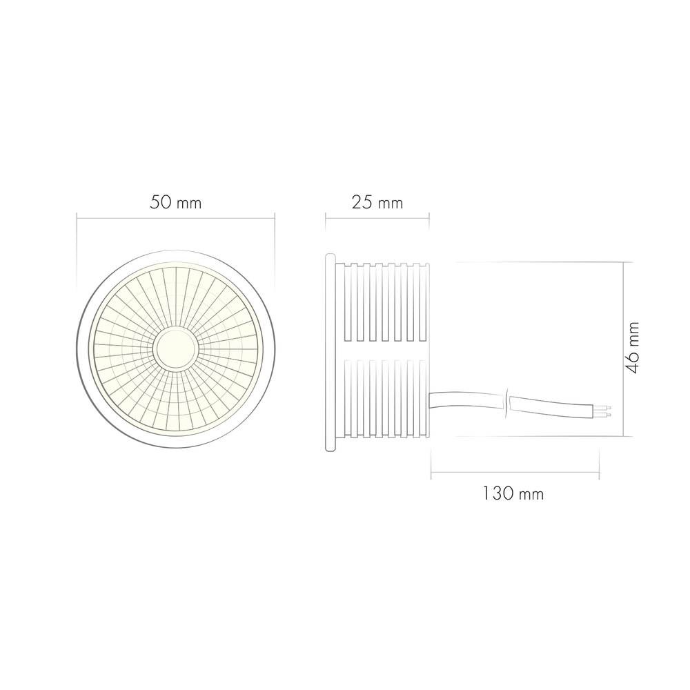 DK4000-8W dim Керамический светодиодный модуль. Белый с прозрачной линзой 60 градусов, 8 Вт, 4000К, диммируемый