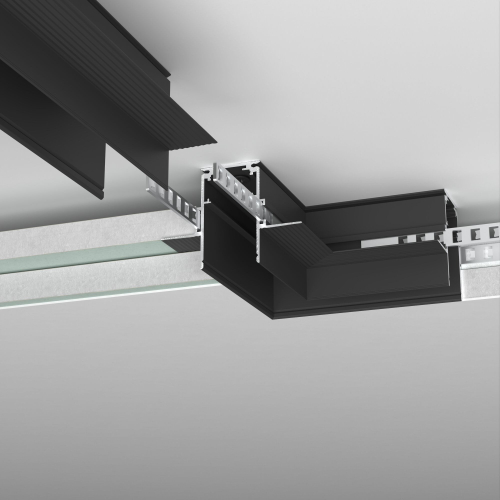 Купить Slim Magnetic Коннектор угловой для встраиваемого шинопровода под ГКЛ 12,5мм черный 85212/00 85212/00