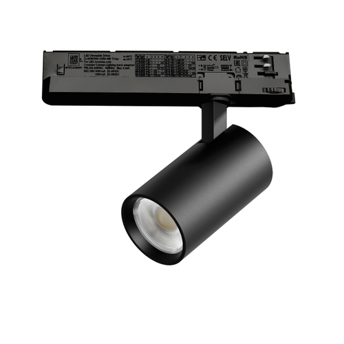 Купить A5137TRIAC Светильник ALTA BASE для трековой системы Quattro с управлением TRIAC LED 15W 1880LM 24G ЧЕРНЫЙ 3000K с адаптером (215137 + 594057)