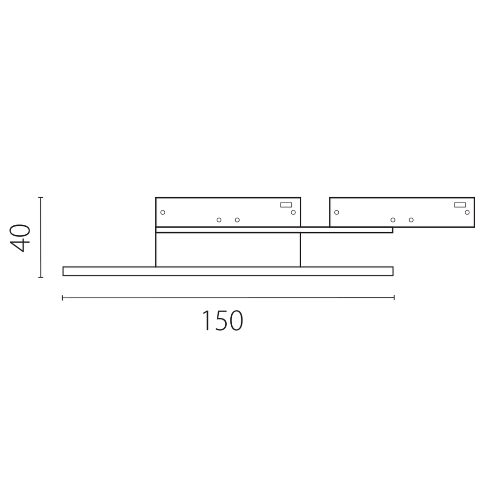 236137 Светильник отраженного света 24V LINEA LED 5W 65LM 200G ЧЕРНЫЙ 3000K