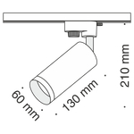 Трековый светильник Technical TR004-1-GU10-MG
