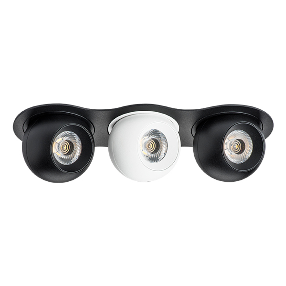 i637726272 Светильник INTERO LED 9W*3 850LM*3 24G ЧЕРНЫЙ/БЕЛЫЙ 3000K (217637+217072+217062+217072)