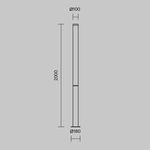 Садово-парковый светильник Outdoor O041FL-L100B3K
